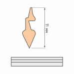 Уплотнитель стального Z-образного отвеса Коричневый