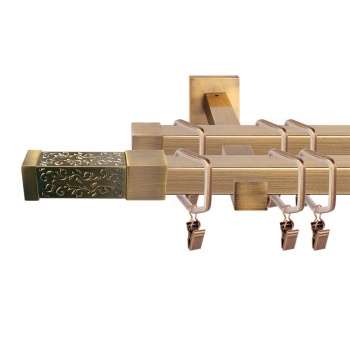 Двухрядный стеновой карниз для штор «Трезано» (20 А 160)