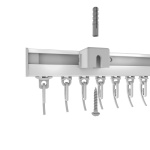 фото профильный карниз для штор «универсал» черный матовый в интернет-магазине Олексдеко