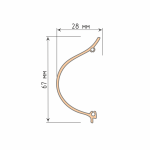 Кассета UNI алюминиевая L= 4 м Темно-серый