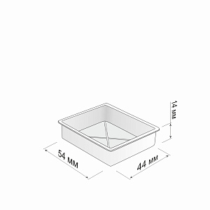 Крышка 54*44 мм для блистера 50х50 мм упак. 100 шт