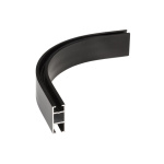 Поворот «Лайн» (Черный матовый R-100 мм)