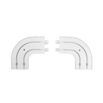 Комплект поворотов для шины потолочной двухрядной «OLEXDECO» (Пластик)