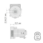Привод вращения «Мадрид» 1:4 Черный