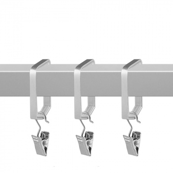 Кольцо «Квадро» с пластиковой вставкой и зажимом упак. 10 шт (20х20 ХМ)