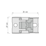 фото кронштейн для гибкого карниза «flexrail classic» в интернет-магазине Олексдеко