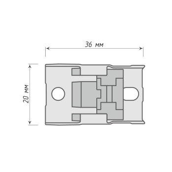 изображение кронштейн для гибкого карниза «flexrail classic» на olexdeco.ru