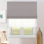 Римская штора «Вена» день-ночь «Каир» Бисквит