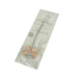 Клипса магнитная «Стрекоза» размер 7 см для легкого и среднего веса штор с тросом 38 см (Карамель)