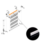 Профиль дополнительный для рул. шторы «Мини День-Ночь» (Белый)