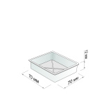 Крышка для блистера 70х70 мм упак. 100 шт (70х70)