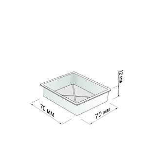 Крышка для блистера 70х70 мм упак. 100 шт
