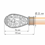 Наконечник «Ажур» (25 А)