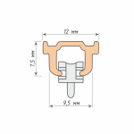 Профиль «Римини» (На отрез L= 6 м Белый)