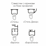 Крючки для штор Гвоздик (упак. 60 шт. Белый)