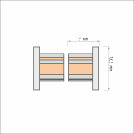 Заглушка для профиля дополнительного «Мини День-Ночь» Besta (Белый)