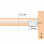 Кронштейн «Боковой открытый» (25 БЗА)