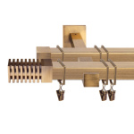 Двухрядный стеновой карниз для штор «Зебрано» (20 А 240)