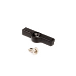 Заглушка дополнительного профиля «Твинс» с саморезом (Черный)