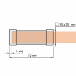 Наконечник «Аскет» (20х20 А)