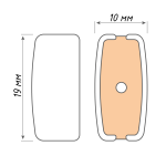 Заглушка для планки нижней стальной М-образной