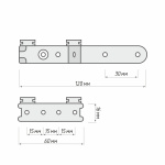 Каретка для плотного закрывания штор «Отель» комплект (Белая)