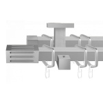 Двухрядный потолочный карниз для штор «Антарес» (20 ХМ 200)