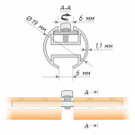 Профиль «Лион» усиленный 19 мм (БГ 320 составной по центру)