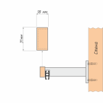 Заглушка для кронштейна «Лайн» (13х31 ШН)