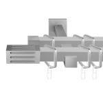 Двухрядный стеновой карниз для штор «Антарес» (20 ХМ 240)