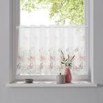 Ткань для штор-кафе коллекция «Butterfly» сиренево-розовый (Рулон высота 45см)