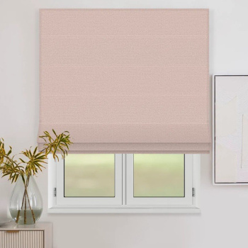 Римская штора черный подъем. мех. «Валенсия» Blackout Пудра («Мадрид» L=100 см H=170 см)