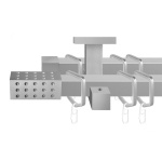 Двухрядный потолочный карниз для штор «Поинт» (20 ХМ 320)