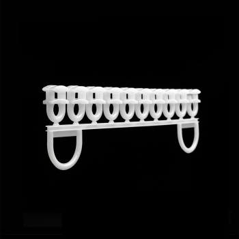 Бегунок 4 мм в ленте 500 шт (1 малый короб/50 лент Белый)