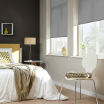 Рулонная штора «Мини» Шелк/Серый