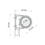Рулонная штора «Мини День-ночь» Саванна/Белый