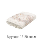 Ткань для штор-кафе коллекция «Butterfly» бежево-серый (Рулон высота 30см)