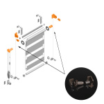 Комплект механизма для рулонной шторы «Мини День-Ночь» Besta (Коричневый)