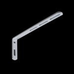 Кронштейн стеновой регулируемый 210х70х18 мм (Белый)