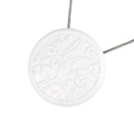 Клипса магнитная «Ривьера» ø6 см для легкого и среднего веса штор с тросом 38 см (БГ)