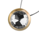 Клипса магнитная «Диамант» ø5 см для легкого и среднего веса штор с тросом 38 см (А)