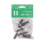 Комплект крепежа для шины двухрядной потолочной 250-320 см (Пластик)