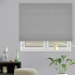 Римская штора тюль «Мирта» Серый