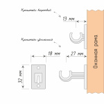 Карниз-кафе «Каролина» белый (12 мм 55-85)
