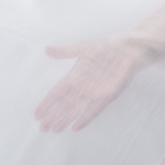 Римская штора «Тулон» индивидуальный размер тюль «Родос» Молочный