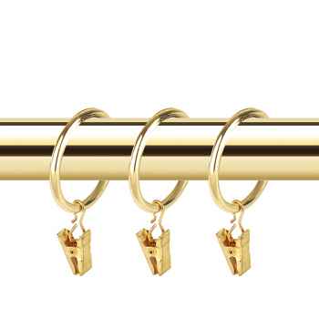 Кольцо 25 круглое с зажимом упак. 10 шт (З)