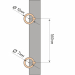 Лента шторная с кольцом 1023/16/tr