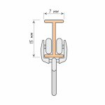 Профиль «Ай» (На отрез L= 6 м Белый)
