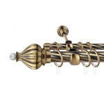 Двухрядный стеновой карниз для штор «Аладдин» (25/16 А 320)