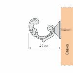 Крючок «Севилья» 45 мм (З)